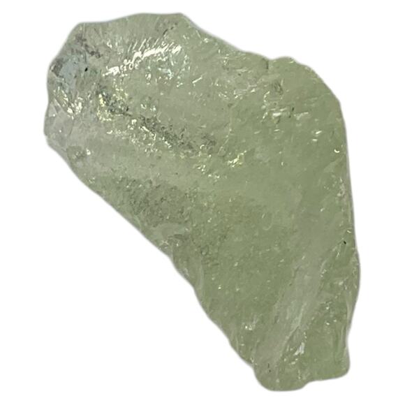 Clear Translucent Bubbled Art Glass Cullet Glowing Manganese Slag Glass #5GX104 - Picture 3 of 9